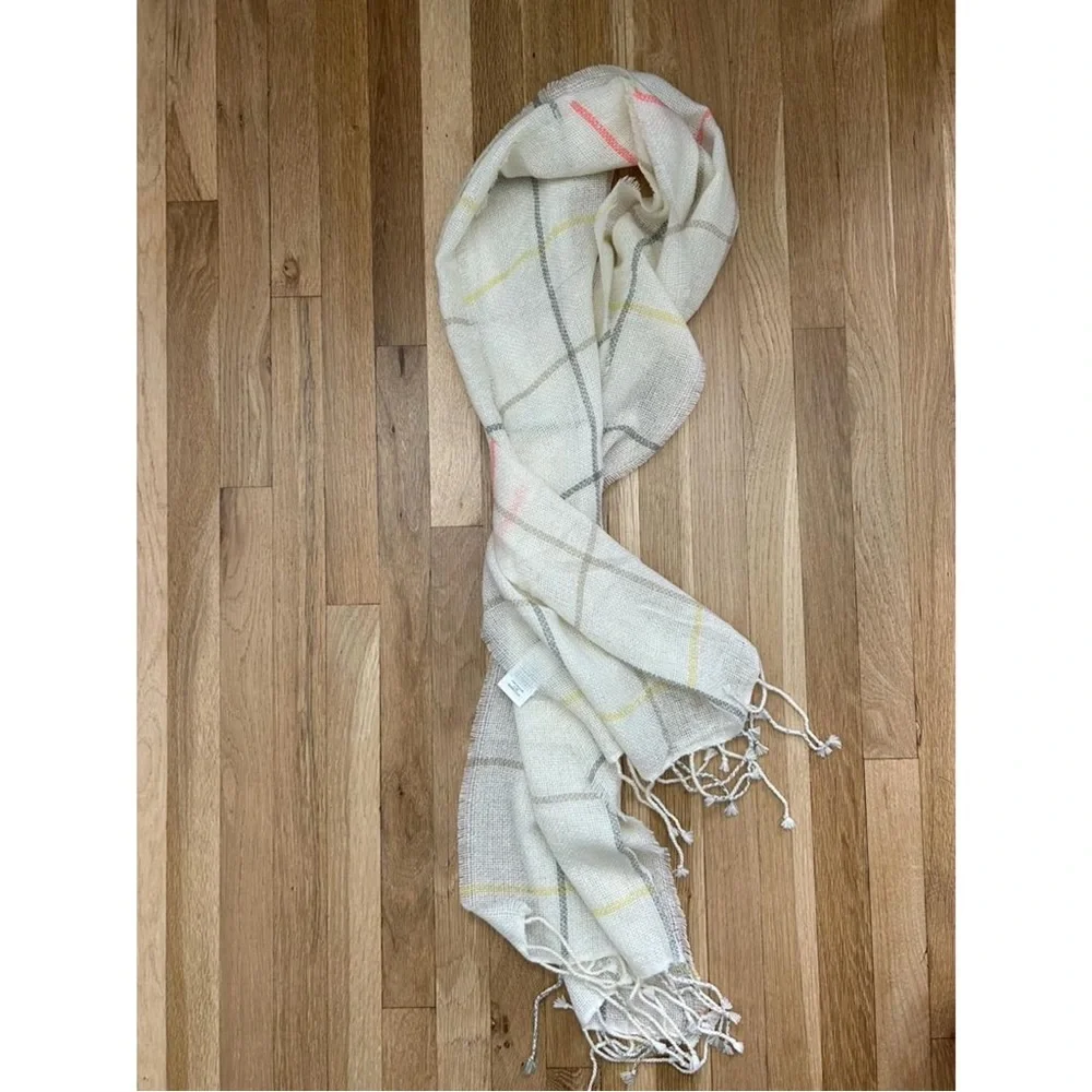 Madewell Gauzy Plaid Scarf